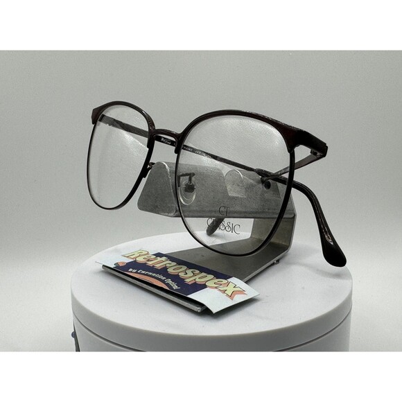 True Vintage Eyeglasses NOS Preppy Metal CT Classic 23 Burgundy - Ready to RX - Picture 9 of 10